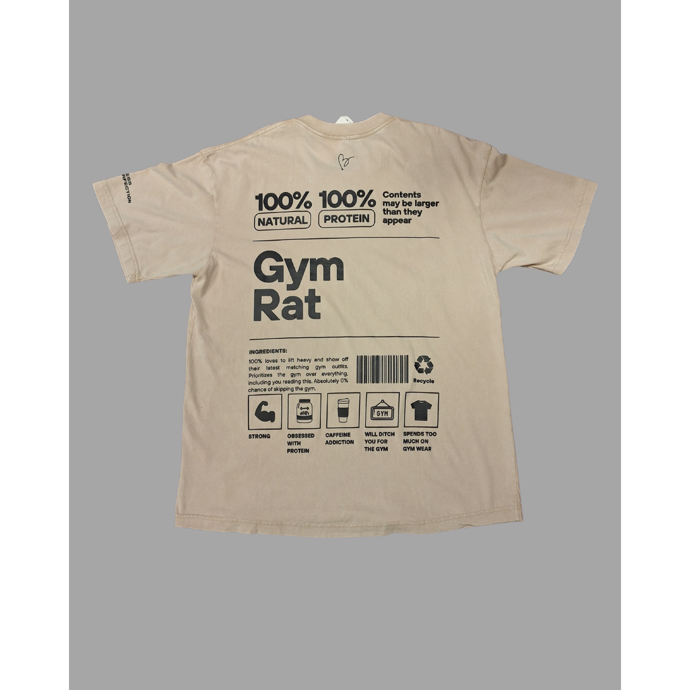 Remera over GYM RAT